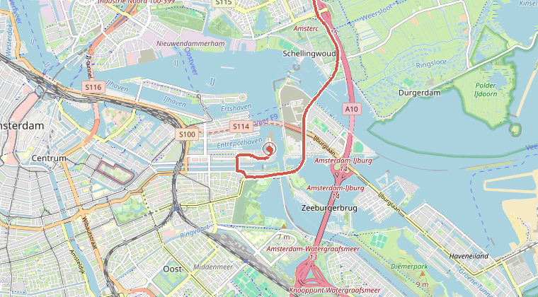 Kaart van de omgeving van de melding
