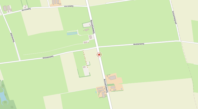 Kaart van de omgeving van de melding