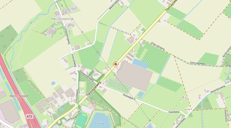 Kaart van de omgeving van de melding
