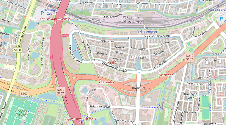Kaart van de omgeving van de melding