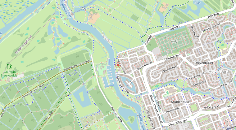 Kaart van de omgeving van de melding
