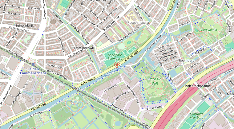 Kaart van de omgeving van de melding