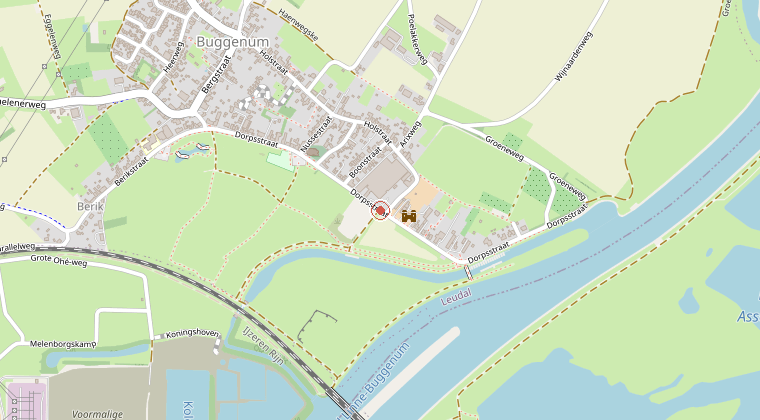 Kaart van de omgeving van de melding