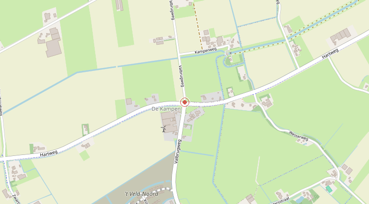 Kaart van de omgeving van de melding