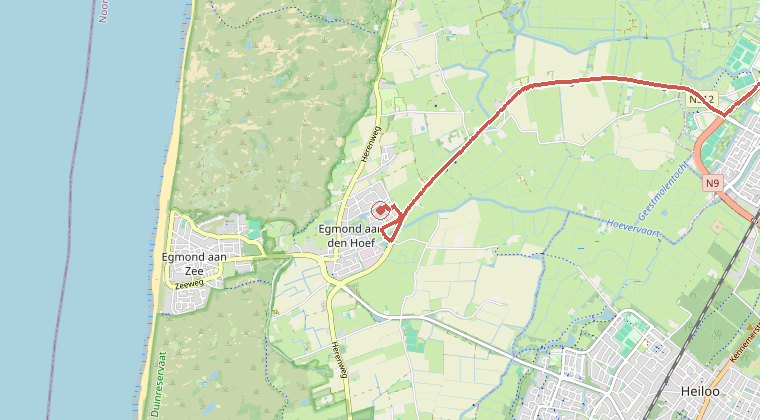 Kaart van de omgeving van de melding