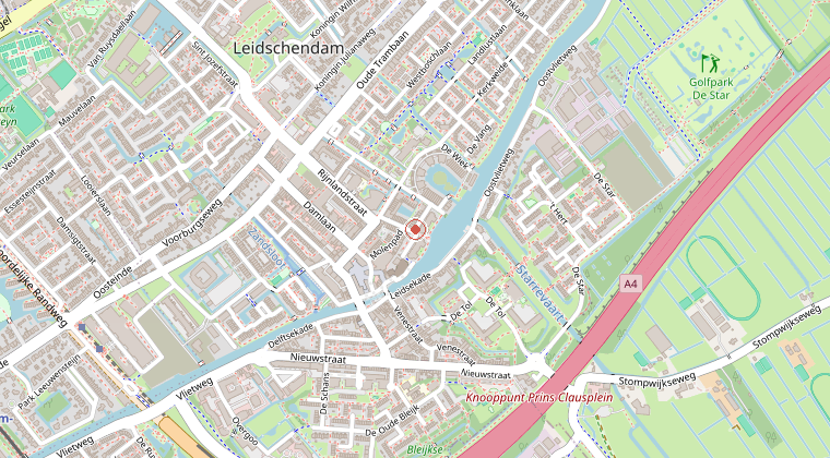 Kaart van de omgeving van de melding
