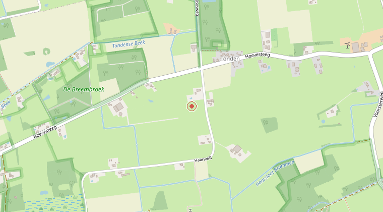 Kaart van de omgeving van de melding