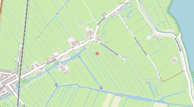 Kaart van de omgeving van de melding