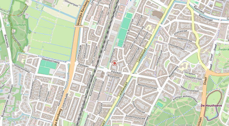 Kaart van de omgeving van de melding