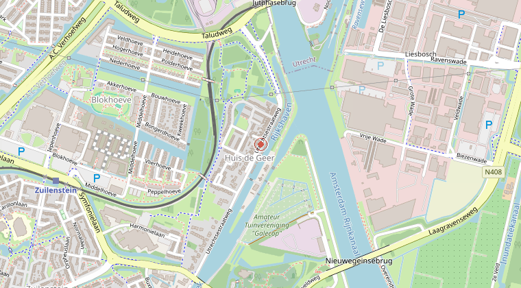 Kaart van de omgeving van de melding