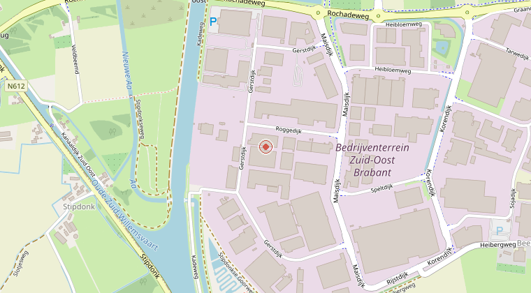 Kaart van de omgeving van de melding