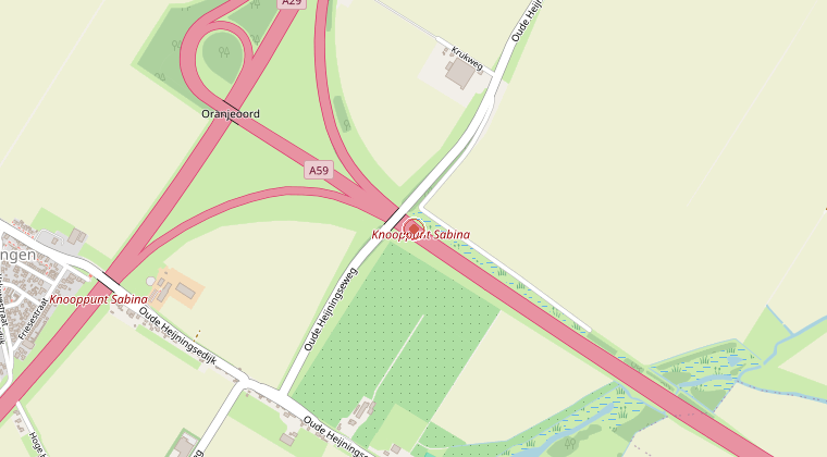 Kaart van de omgeving van de melding