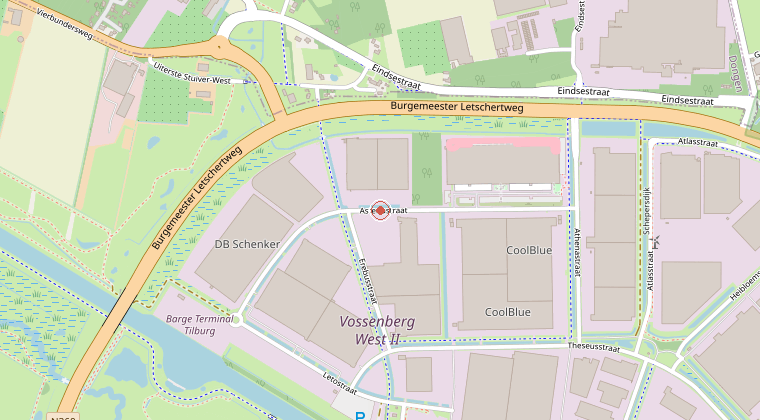 Kaart van de omgeving van de melding