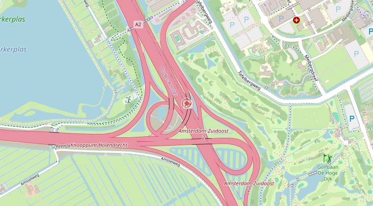 Kaart van de omgeving van de melding