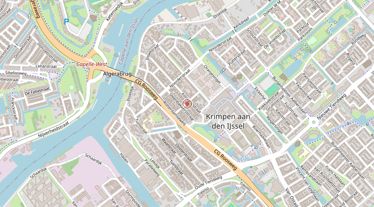 Kaart van de omgeving van de melding