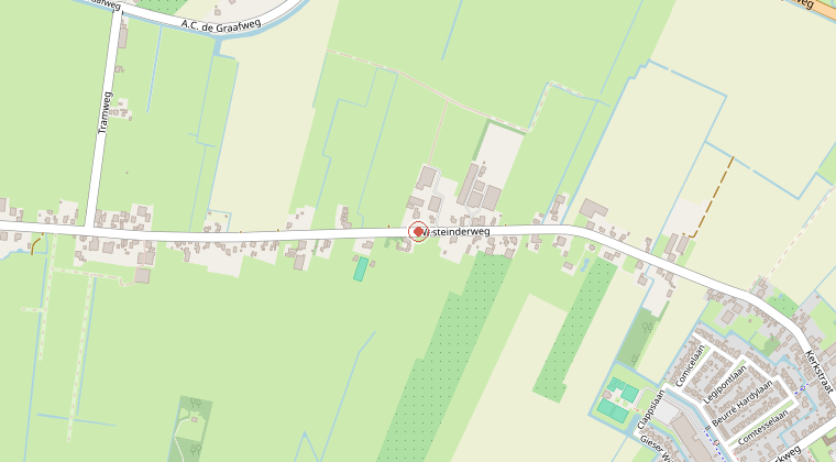 Kaart van de omgeving van de melding