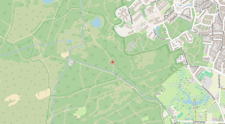 Kaart van de omgeving van de melding