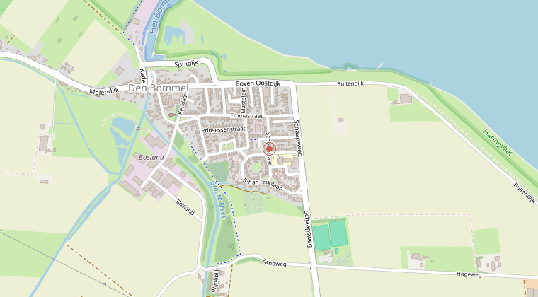 Kaart van de omgeving van de melding