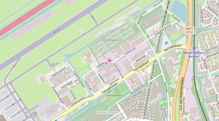 Kaart van de omgeving van de melding