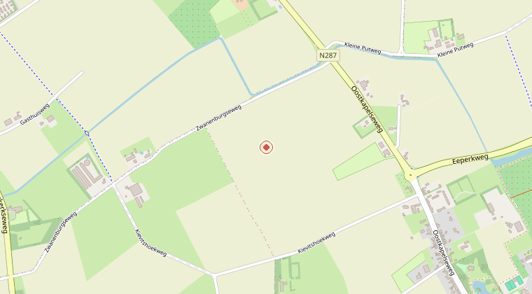 Kaart van de omgeving van de melding