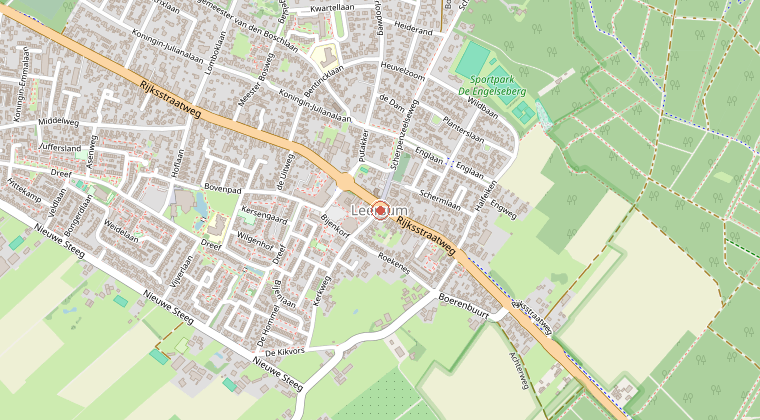 Kaart van de omgeving van de melding