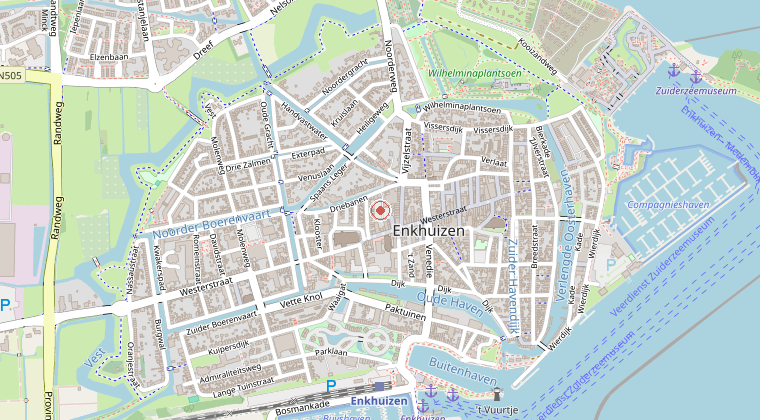 Kaart van de omgeving van de melding