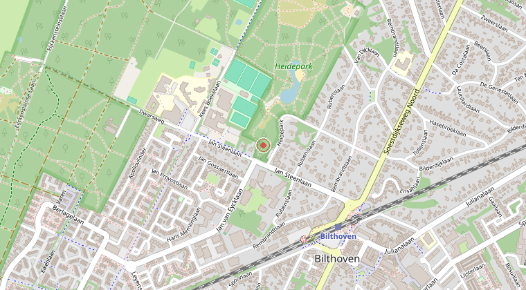 Kaart van de omgeving van de melding