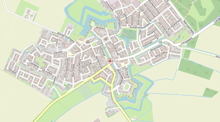 Kaart van de omgeving van de melding