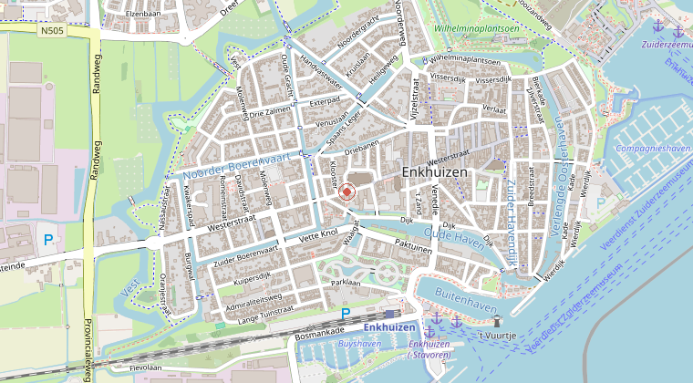 Kaart van de omgeving van de melding