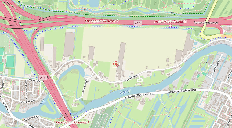 Kaart van de omgeving van de melding