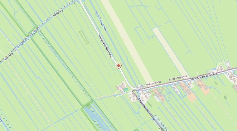 Kaart van de omgeving van de melding