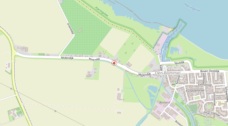 Kaart van de omgeving van de melding