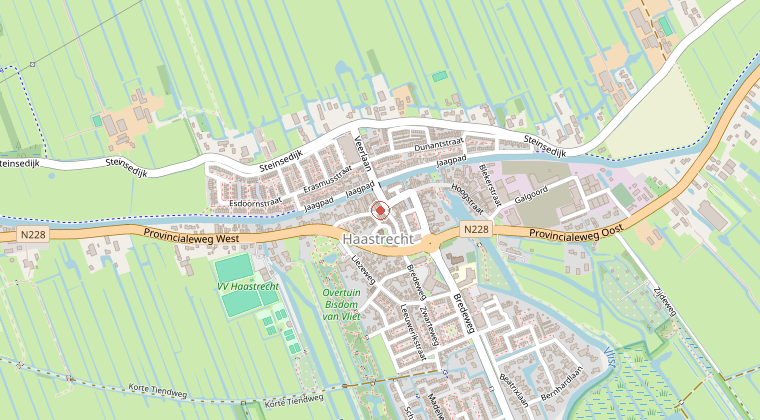 Kaart van de omgeving van de melding