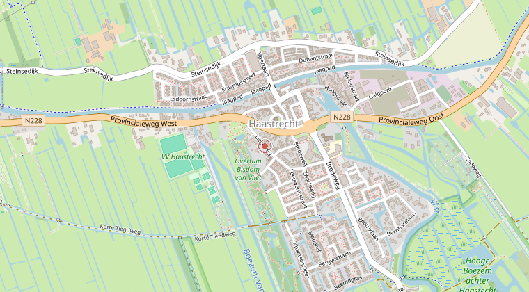 Kaart van de omgeving van de melding