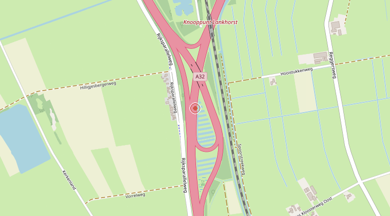 Kaart van de omgeving van de melding