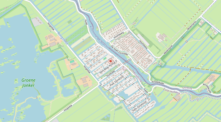 Kaart van de omgeving van de melding
