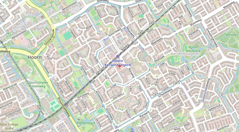 Kaart van de omgeving van de melding