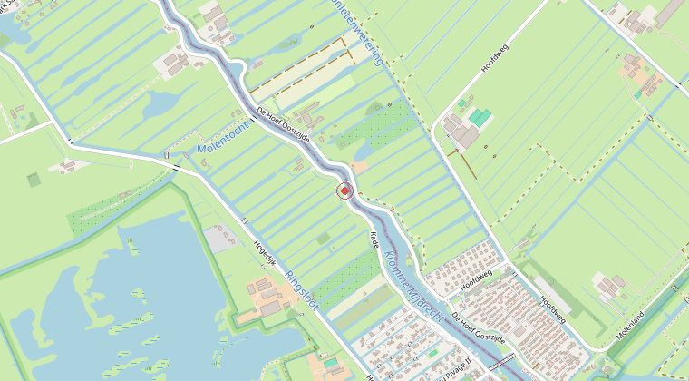Kaart van de omgeving van de melding
