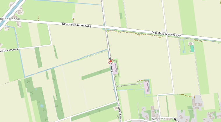 Kaart van de omgeving van de melding