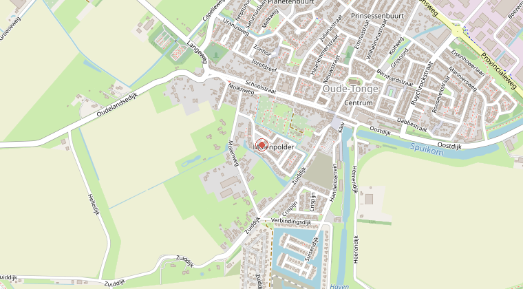 Kaart van de omgeving van de melding