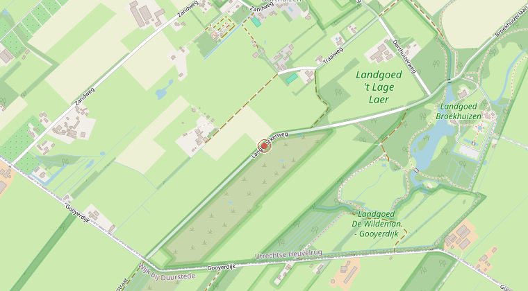 Kaart van de omgeving van de melding