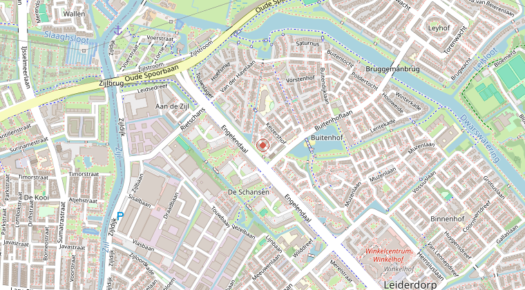 Kaart van de omgeving van de melding