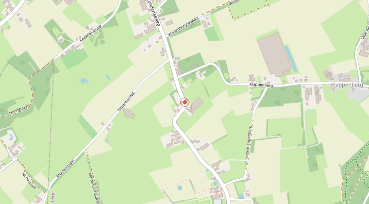 Kaart van de omgeving van de melding