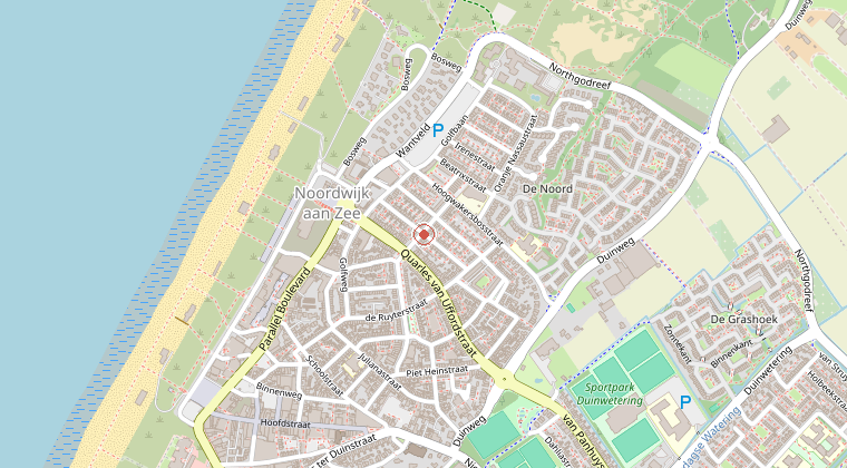 Kaart van de omgeving van de melding