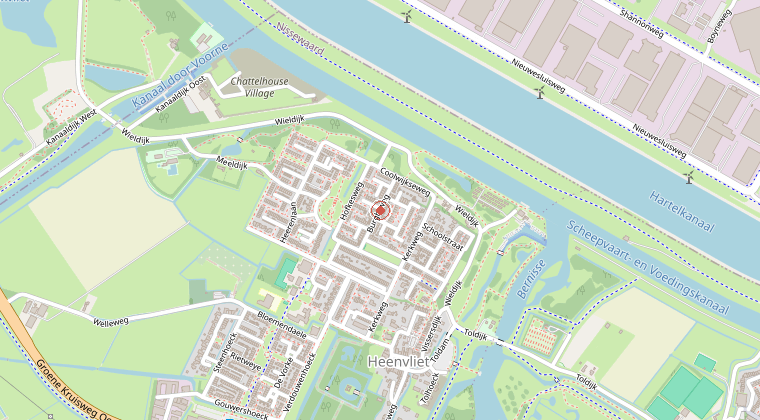 Kaart van de omgeving van de melding