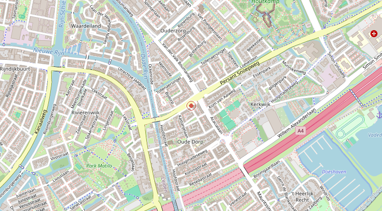 Kaart van de omgeving van de melding