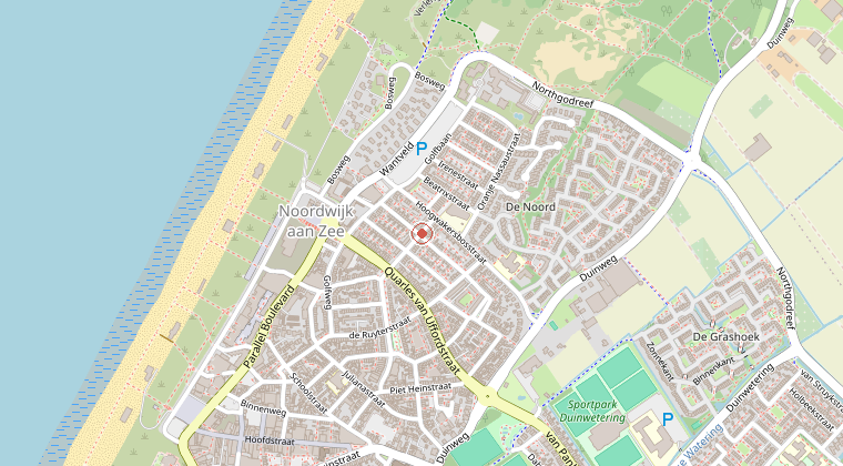 Kaart van de omgeving van de melding