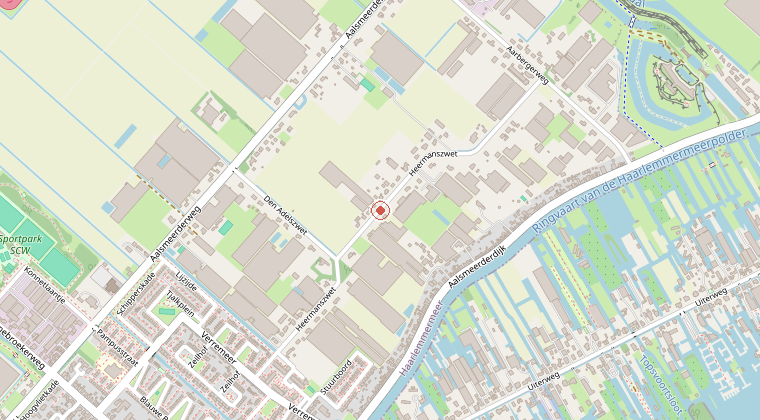 Kaart van de omgeving van de melding