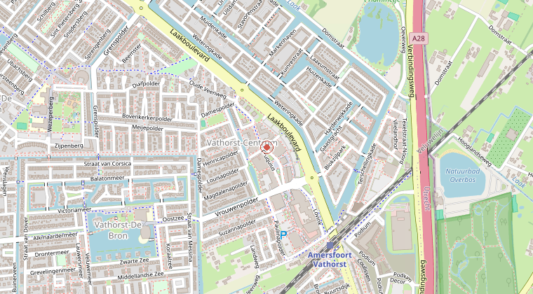 Kaart van de omgeving van de melding