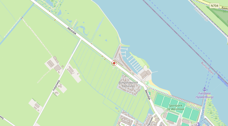 Kaart van de omgeving van de melding